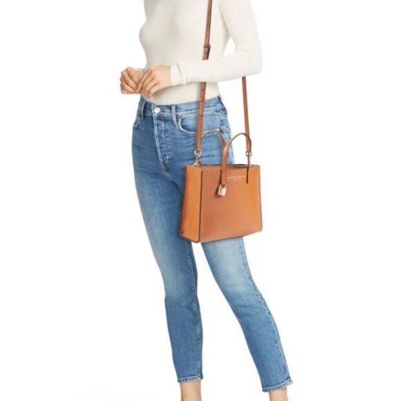 BNWT MARC JACOBS ORANGE TOTE LEATHER BAG - Picture 2 of 4